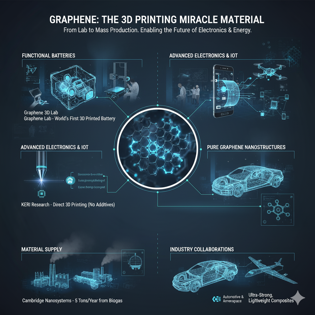 石墨烯 3D 列印：下一個科技前沿