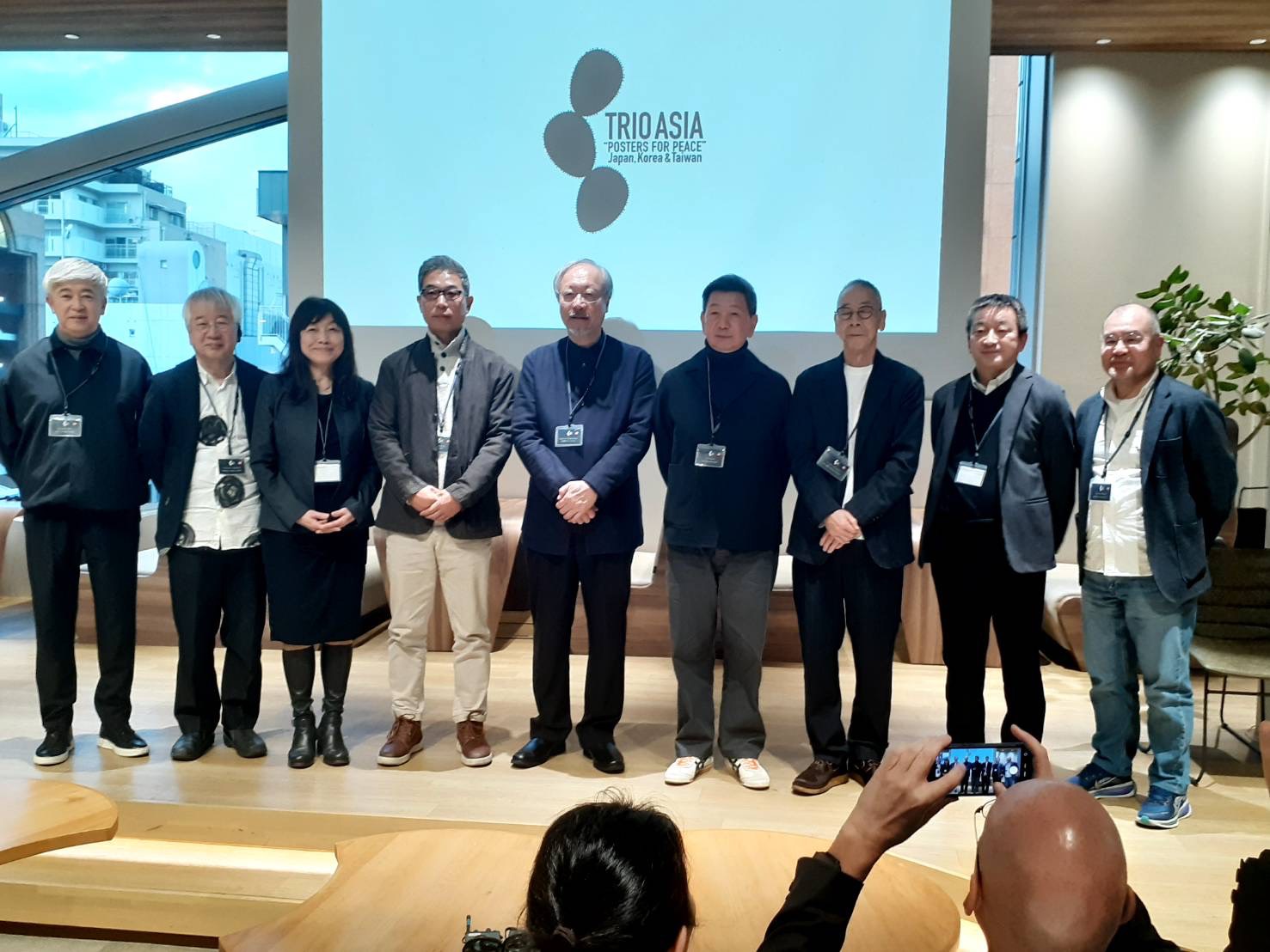 林磐聳出席亞洲三重奏和平海報巡迴展　名古屋站正式開幕